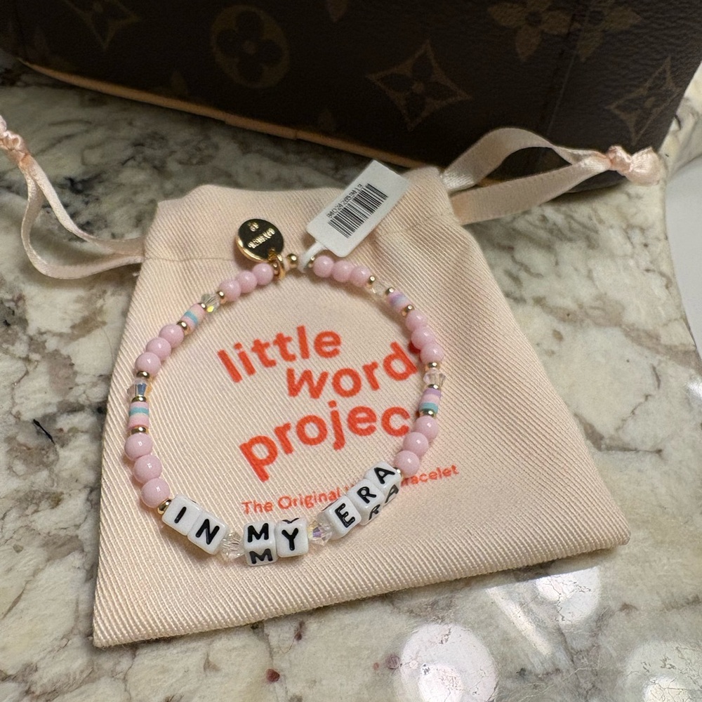 Little Words Project "IN MY ERA" Pink Beaded Bracelet